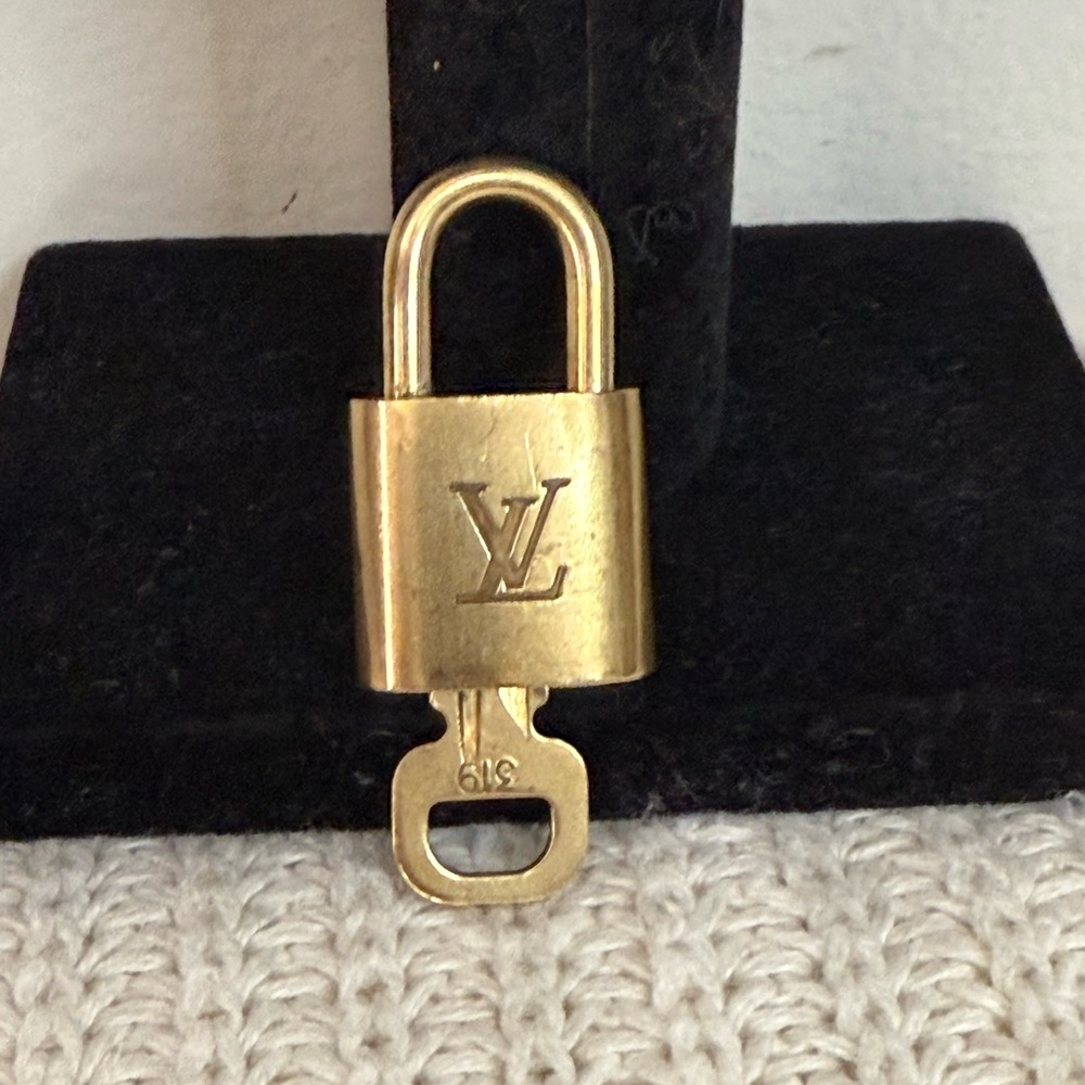 Louis Vuitton Gold Padlock  with Key #319
